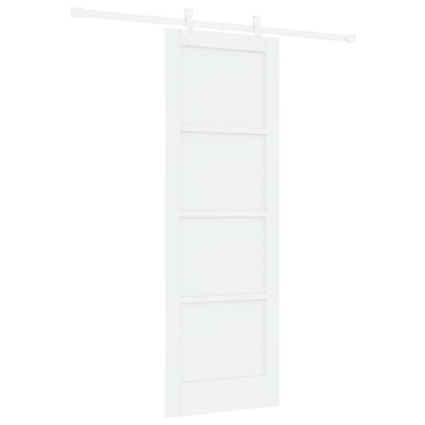 Skjutdörr 73,5 x 211 cm Konstruerat trä Vit