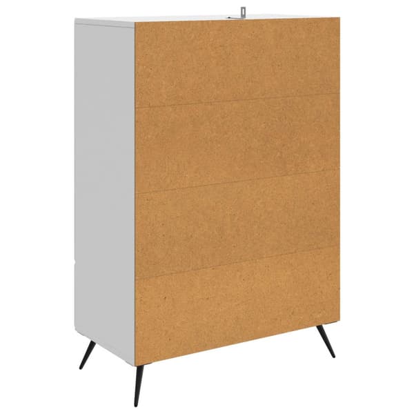 Sideboard Vit högglans 66 x 34,5 x 95 cm Konstruerat trä