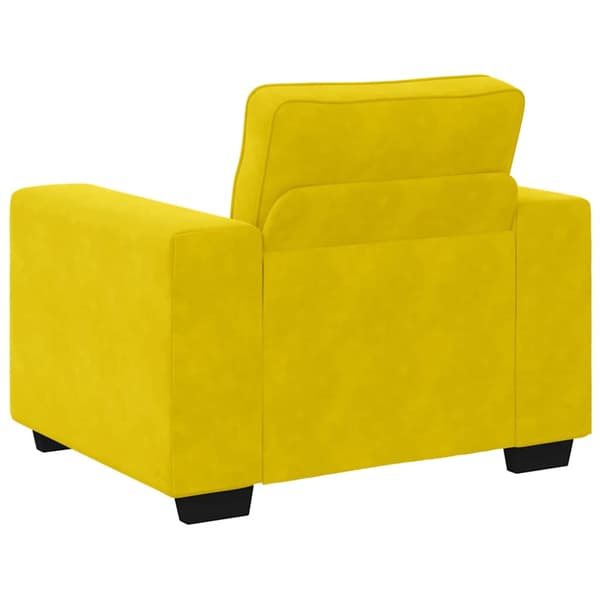 Soffstol gul 100x77x82 cm sammet