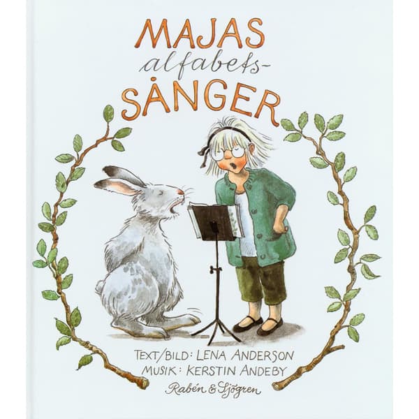 Majas alfabetssånger (bok, kartonnage)