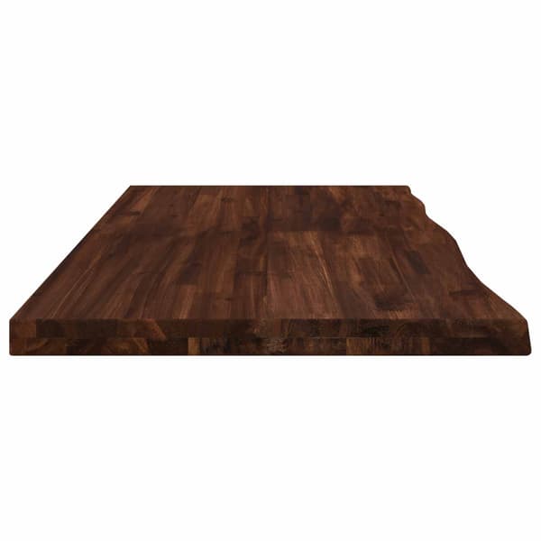 Rektangulärt Bordsskiva 90 x 50 x 3,5 cm Rektangulär Mörkbrun