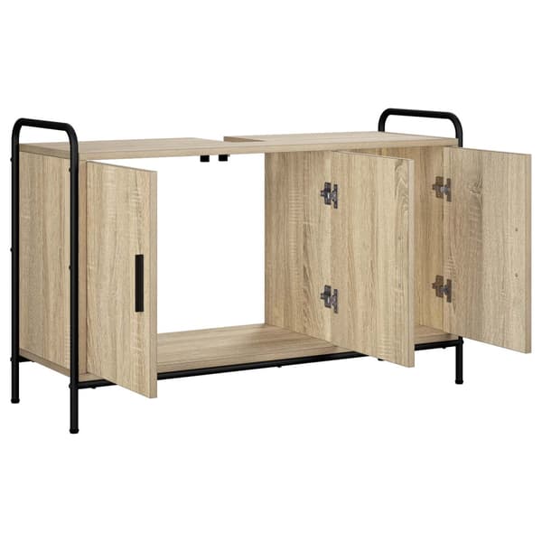Badrumsskåp Sonoma-ek 95 x 34 x 61 cm Konstruerat trä