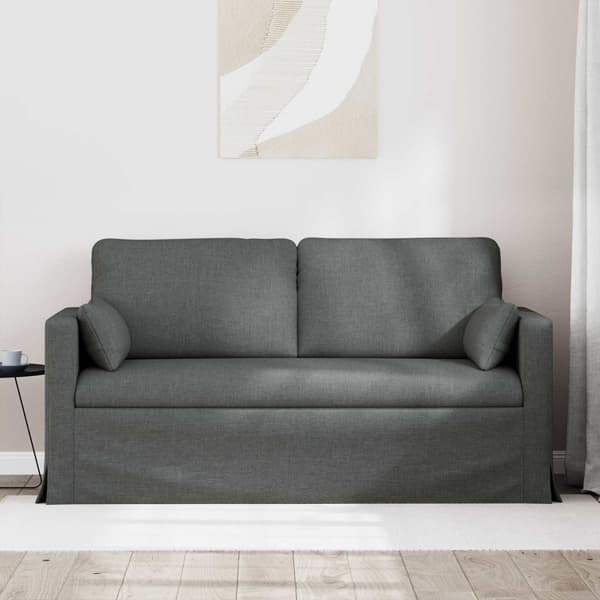 Soffa Mörkgrå 158 x 78 x 80 cm tyg
