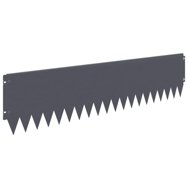 Kant för gräsmatta 10 pcs 103 x 25 cm Stål Antracit