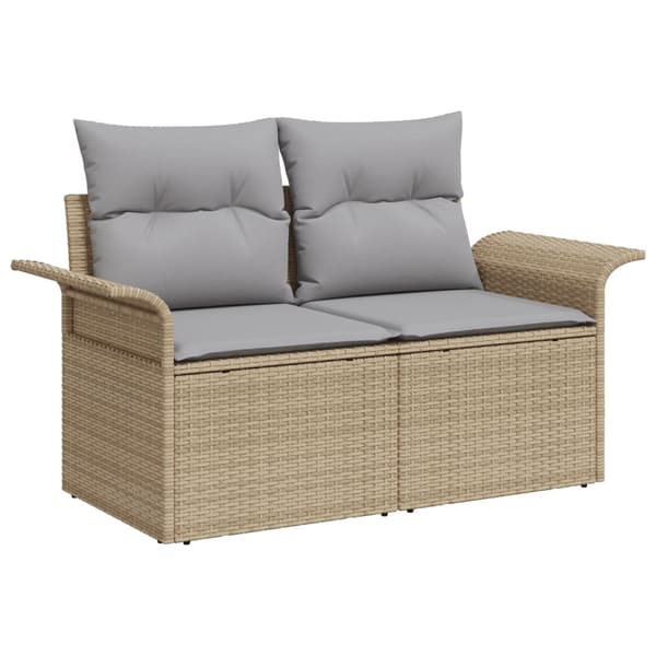 Trädgårdsoffset 8 st Beige och Ljusgrå konstrotting