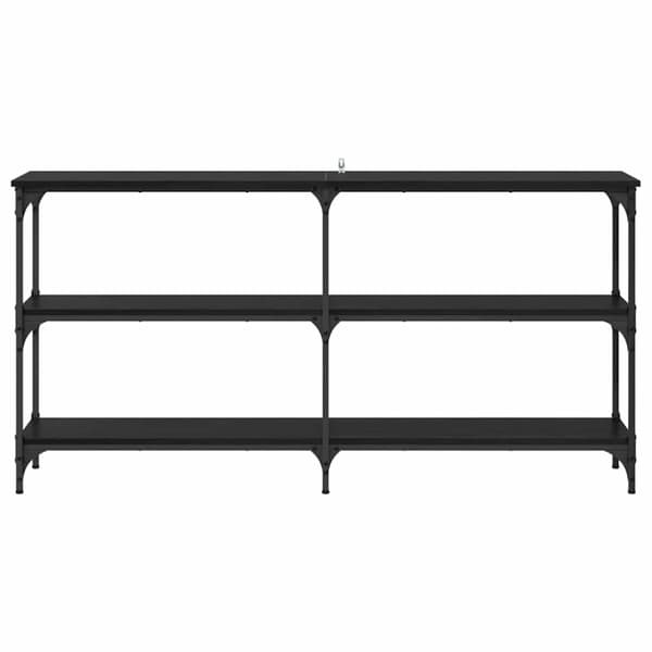 Konsolbord Svart Ek 150 x 29 x 75 cm