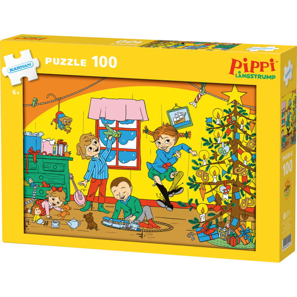 Pappussel 100 bitar - Pippi julpussel