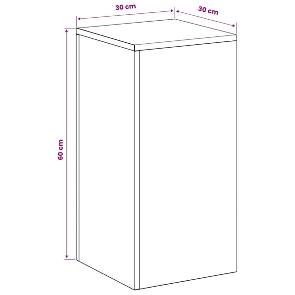 Växtställ 2 pcs Svart 30 x 30 x 60 cm Stål