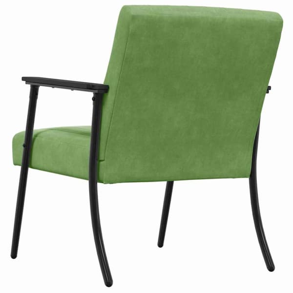 fåtölj Ljusgrön 59 x 75 x 78 cm Sammet