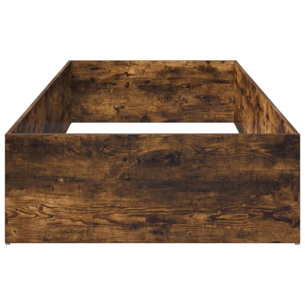 Sängomramning för ställbar sängbotten Rökt ek 90 x 200 cm