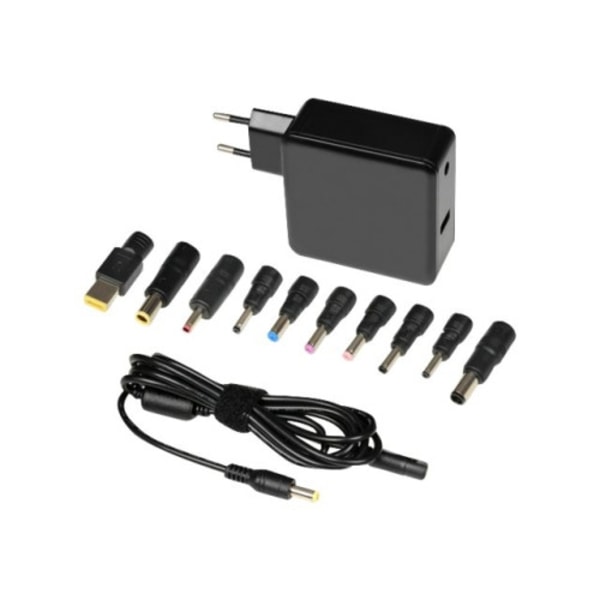 iBOX IUZ65WA - strömadapter - 65 Watt Svart