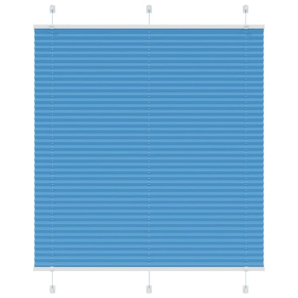 Plisserad persienn blå 120x100 cm tyg bredd 119,4cm polyester