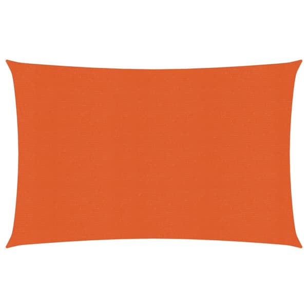 Solsegel 160 g/m² rektangulär orange 4x5 m HDPE