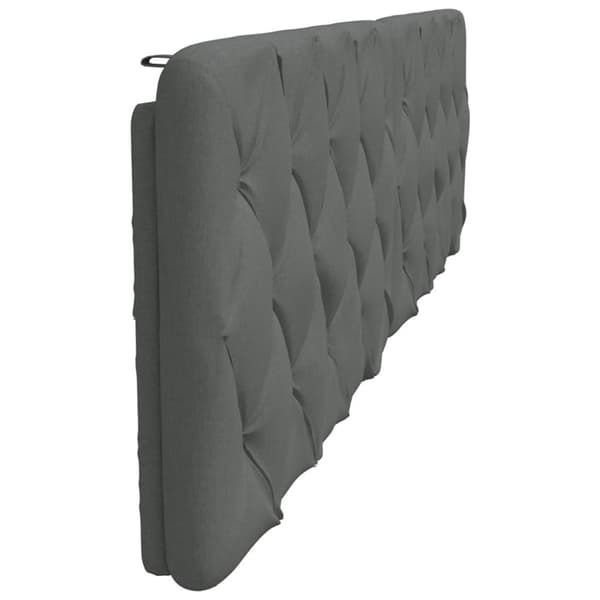 Headboard Cushion Dark Grey 200 cm Fabric