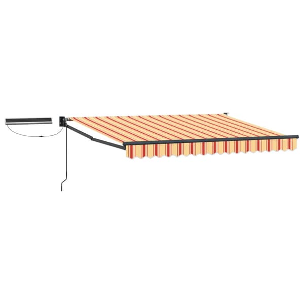 Elektrisk Retraktabel Markis Flerfärgsdesign 3 x 2,5 m