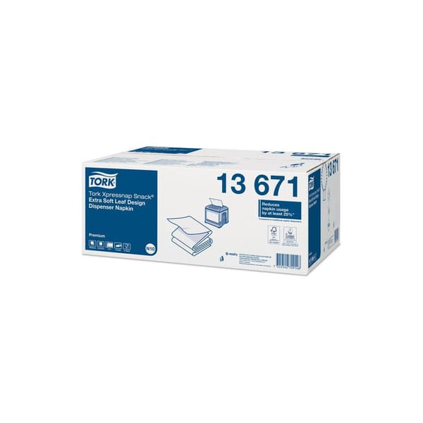 Servett TORK Pre N10 2-lags vit 500/fp