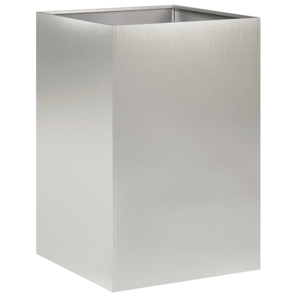 Trädgårdsplanterare Silver 50 x 50 x 75 cm Rostfritt stål