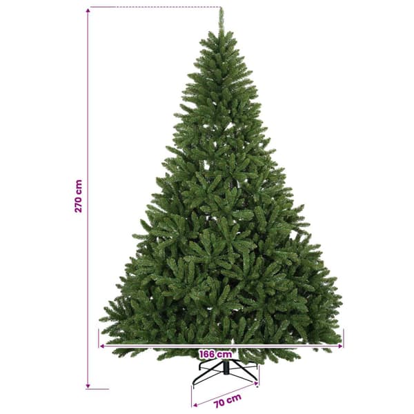 Plast Hingad Julgran 270 cm 600 LED-lampor Varmvit