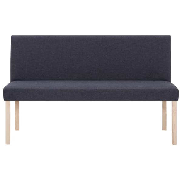 Bänk 139,5 cm mörkgrå polyester