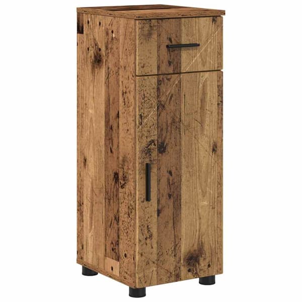 Badrumsmöbelset 5 st Gammalt trä 61 x 35 x 64 cm