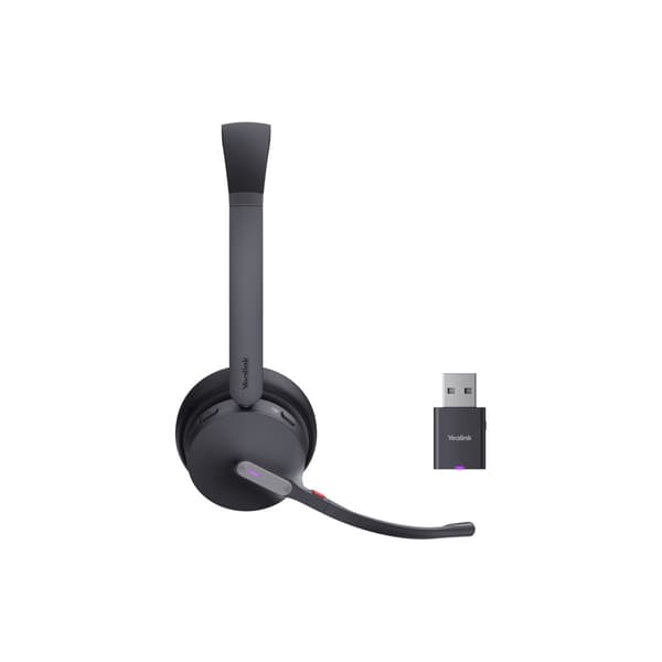 Yealink WH64 Hybrid Dual - headset - USB-A via DECT-adapter, USB-C