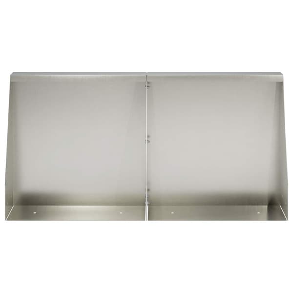 Stödvägg 2 st 40 x 12 x 40 cm Rostfritt stål Silver