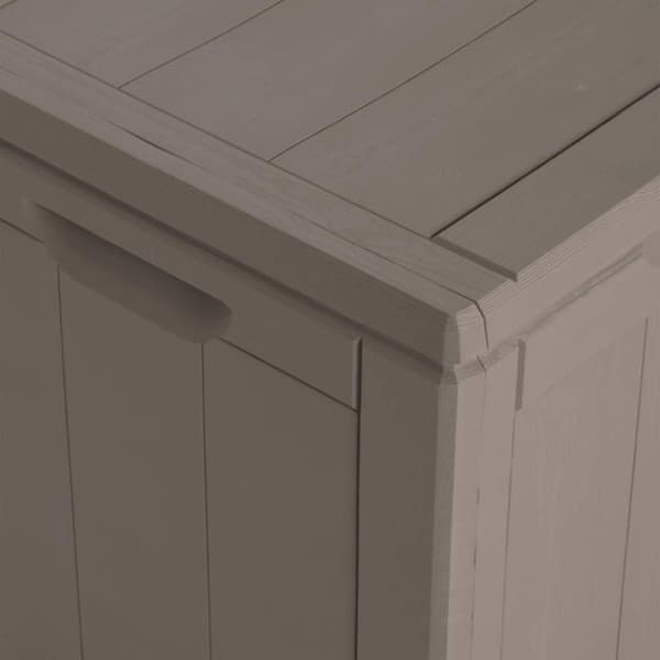 Dynbox 270 liter brun PP-träliknande