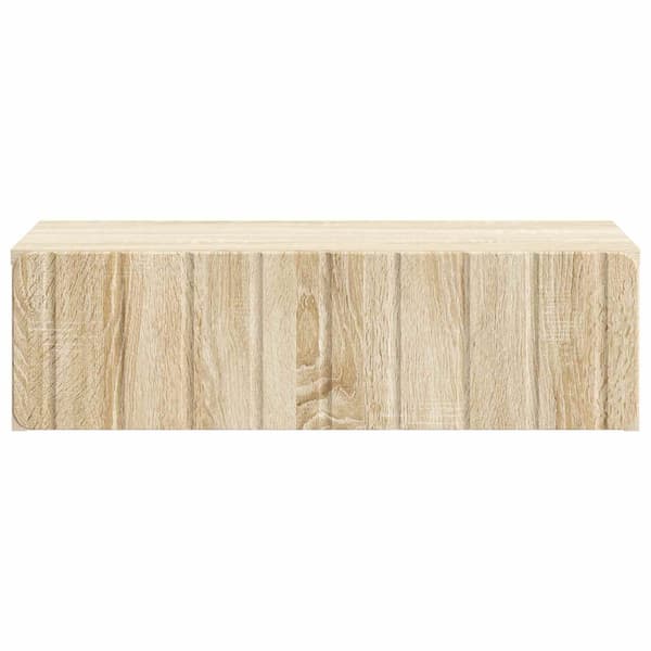 Väggmonterad sidobord Sonoma-ek 59 x 34,5 x 17 cm