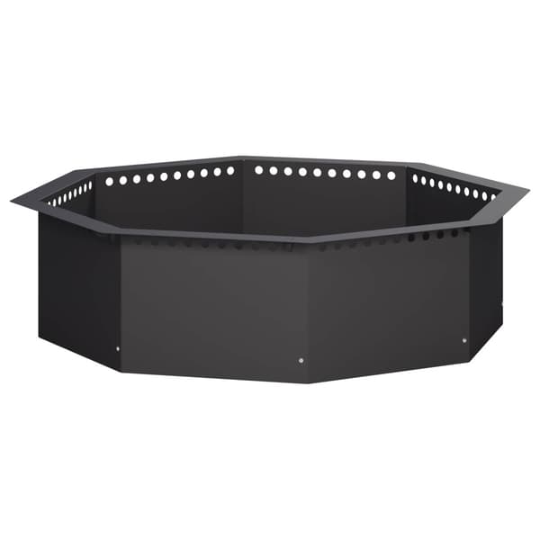 Eldstad ring Svart 80 x 80 x 25 cm Stål