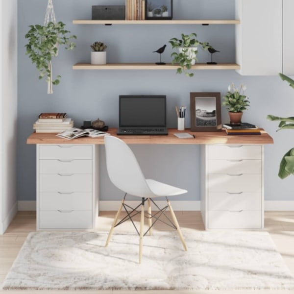 Bordsskiva ljusbrun 180x40x(2-6) cm behandlad massiv ek