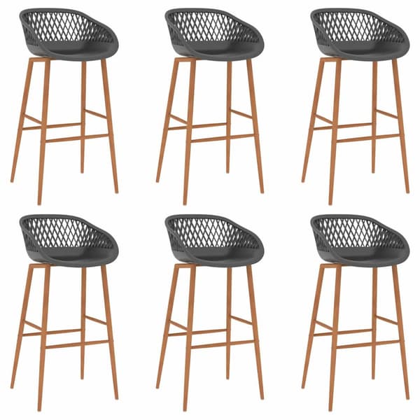 Bargrupp 7 delar svart och grå