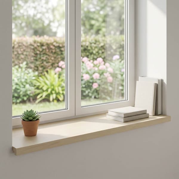 Fönsterbrädor 2 st Vit 70 x 30 x 2 cm Massivt Ekträ