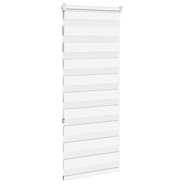 Rullgardin zebra vit 55x150 cm tyg bredd 50,9 cm polyester