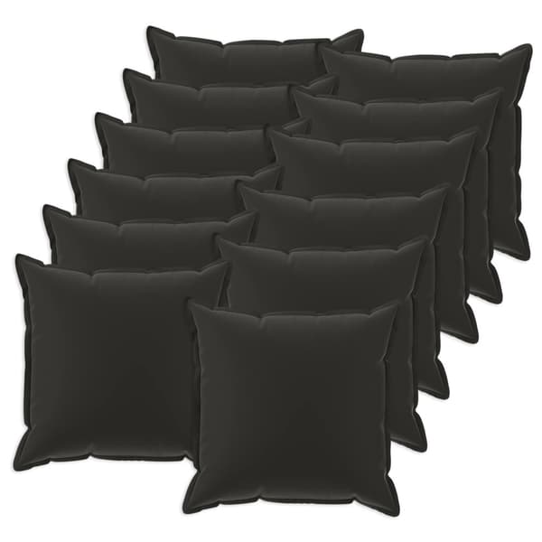 Kudde med kudde HOUTEN 12 st Svart Polyester