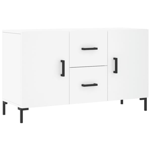 Skänk vit 100x36x60 cm konstruerat trä