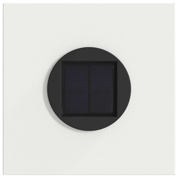 Solar LED Stig Ljus 2 pcs Vit Kallvalsat stål