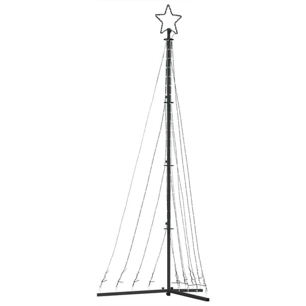 LED julgran 447 LEDs flerfärgad 250 cm