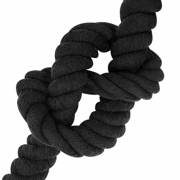 Rep Svart 6 x 6 x 500 cm Bomull