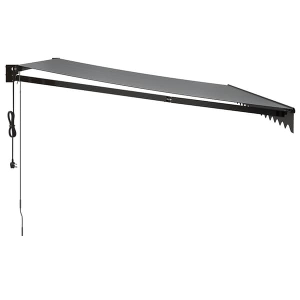 Automatisk infällbar markis antracit 4x3 m