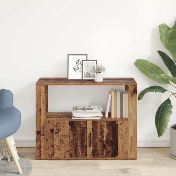 Sideboard Gammalt trä 80 x 30 x 60 cm Konstruerat trä