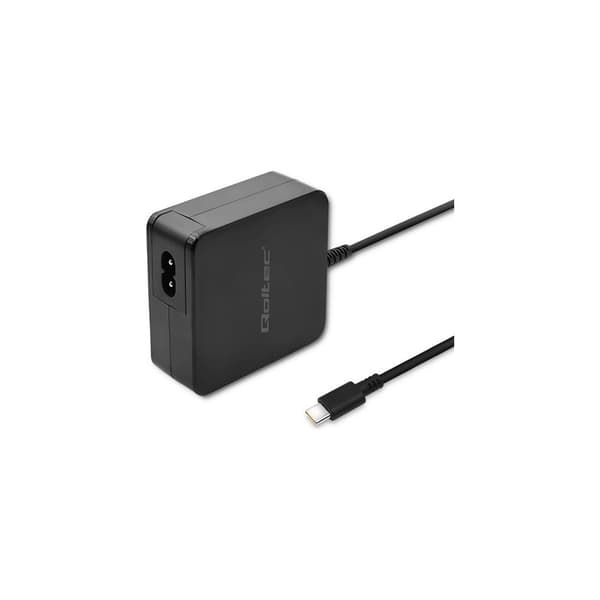 Qoltec - USB-C strömadapter - 2-3,25A, 5-20,3V, PD, USB typ C - 65 watt