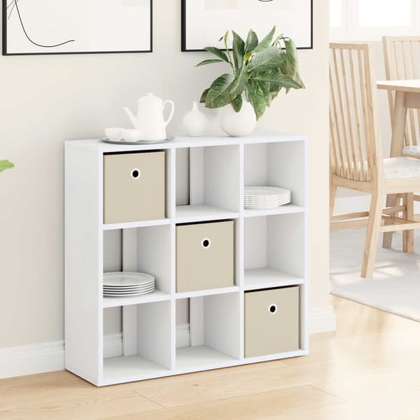 Sideboard med låda Vit 73,5 x 24 x 69,5 cm