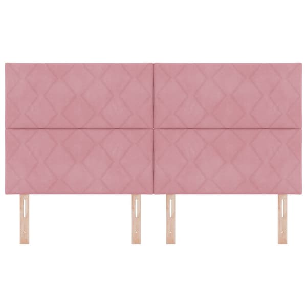 Huvudgavel Rosa 180 cm Sammet