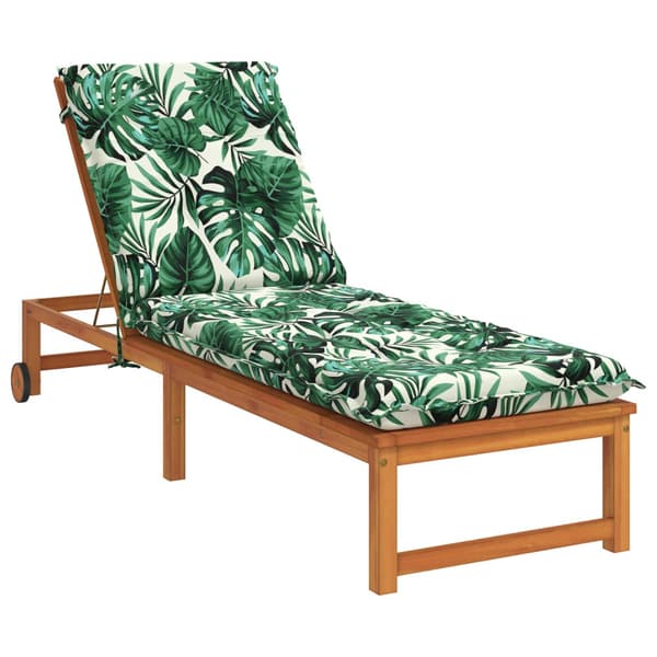 Solstol Kudde GEMERT 100% Polyester Bladmönster 190 x 60 x 9 cm