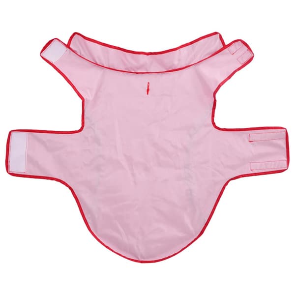 Regnrock för hundar med reflexer polyester röd 2XL