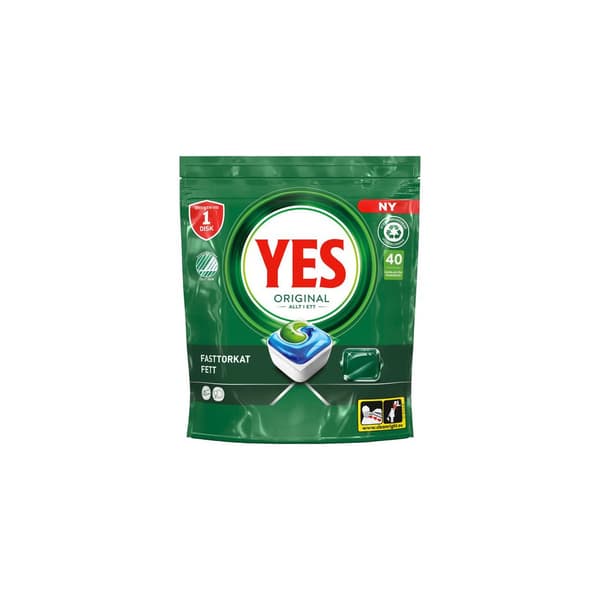 Maskindisk YES Original tabletter 40/fp