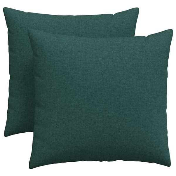 Sofakuddar 2 pcs Mörkgrön 45 x 45 cm tyg