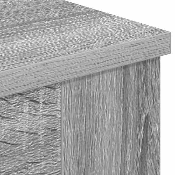 Elektrisk eldstad Grå Sonoma 47 x 18 x 48 cm Konstruerat trä