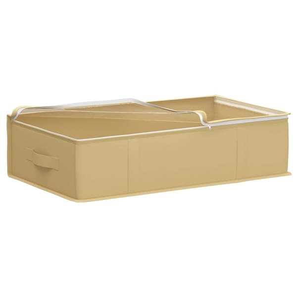Förvaringslåda med transparent toppfönster 6 pcs Gräddvit