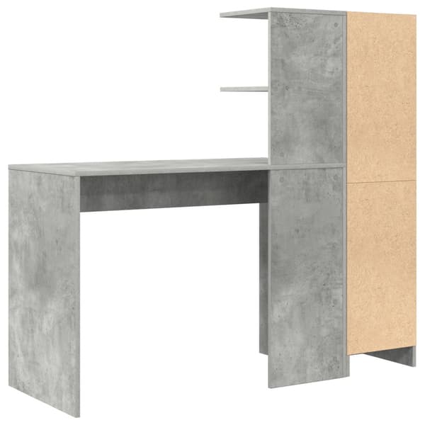 Skrivbord 2 pcs Betonggrå